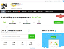 Tablet Screenshot of getdomainhost.com